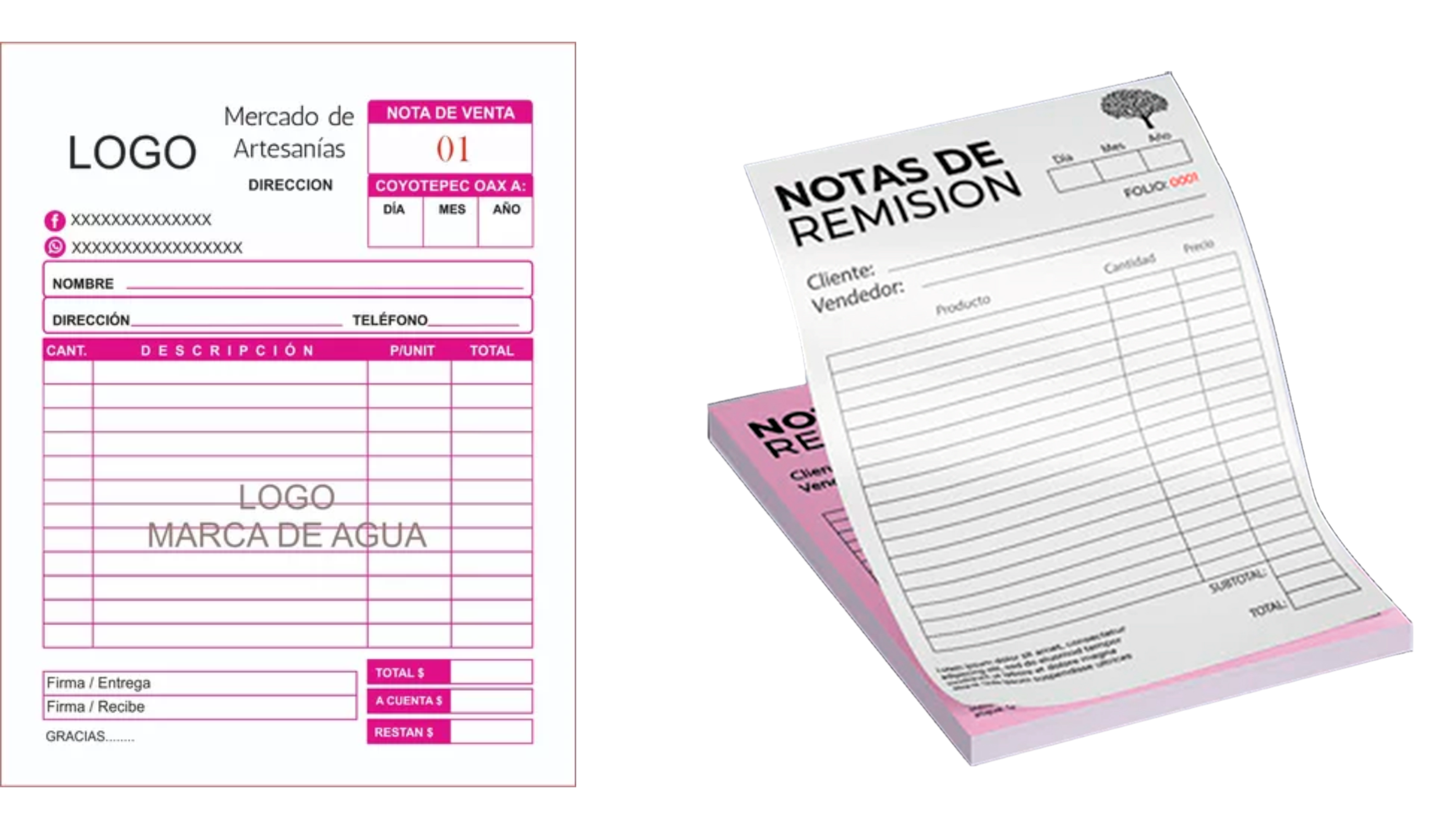 Notas y recibos
